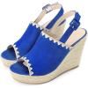 image:imageAllegra K Slingback Open Toe Platform Wedges Heel Espadrille Wedge Sandals for WomenRoyal Blue
