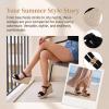 image:imageAllegra K Womens Bow Doublestrap Plaid Platform Slip Sandals Black 7