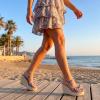 image:imageAllegra K Womens Bow Doublestrap Plaid Platform Slip Sandals Pink 65