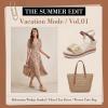 image:imageAllegra K Womens Plaid Buckle Platform Peeptoe Sandals Beige 5