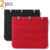image:imageAllegra K 3 Hook 3 Row Stretchy Bra Strap Extenders Buckle Hooks Bra Band for WomenBlackred