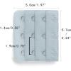image:imageAllegra K 3 Hook 3 Row Stretchy Bra Strap Extenders Buckle Hooks Bra Band for WomenBlue Gray