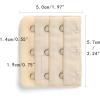 image:imageAllegra K 3 Hook 3 Row Stretchy Bra Strap Extenders Buckle Hooks Bra Band for WomenChampagne Color