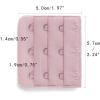 image:imageAllegra K 3 Hook 3 Row Stretchy Bra Strap Extenders Buckle Hooks Bra Band for WomenFlamingo