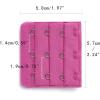 image:imageAllegra K 3 Hook 3 Row Stretchy Bra Strap Extenders Buckle Hooks Bra Band for WomenFuchsia