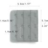 image:imageAllegra K 3 Hook 3 Row Stretchy Bra Strap Extenders Buckle Hooks Bra Band for WomenGray