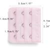 image:imageAllegra K 3 Hook 3 Row Stretchy Bra Strap Extenders Buckle Hooks Bra Band for WomenGraypinkbeige