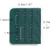 image:imageAllegra K 3 Hook 3 Row Stretchy Bra Strap Extenders Buckle Hooks Bra Band for WomenPeacock Color