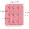 image:imageAllegra K 3 Hook 3 Row Stretchy Bra Strap Extenders Buckle Hooks Bra Band for WomenPink