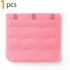 image:imageAllegra K 3 Hook 3 Row Stretchy Bra Strap Extenders Buckle Hooks Bra Band for WomenPink
