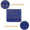 image:imageAllegra K 3 Hook 3 Row Stretchy Bra Strap Extenders Buckle Hooks Bra Band for WomenRoyal Blue