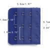 image:imageAllegra K 3 Hook 3 Row Stretchy Bra Strap Extenders Buckle Hooks Bra Band for WomenRoyal Blue