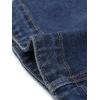 image:imageAllegra K Casual Denim Jacket for Womens Turndown Collar Short Sleeves Crop Jean JacketsBlue