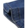 image:imageAllegra K Casual Denim Jacket for Womens Turndown Collar Short Sleeves Crop Jean JacketsMidblue
