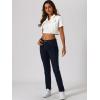 image:imageAllegra K Casual Denim Jacket for Womens Turndown Collar Short Sleeves Crop Jean JacketsWhite