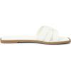 image:imageAllegra K Flat Sandals for Women Square Toe Slip on Open Toe Slides Sandals DressyWhite