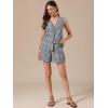 image:imageAllegra K Gingham 2 Piece Outfits for Womens Summer Beach Plaid Sleeveless Vest and Shorts Matching SetsBlack