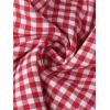image:imageAllegra K Gingham 2 Piece Outfits for Womens Summer Beach Plaid Sleeveless Vest and Shorts Matching SetsRed