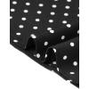 image:imageAllegra K Polka Dots Blouse for Women Summer Casual Short Sleeve Collar V Neck Work Office TopsBlack