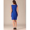 image:imageAllegra K Sheath Dress for Women Business Casual Sleeveless Boat Neck Retro Work Office Pencil Dresses 2026Royal Blue