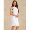 image:imageAllegra K Sheath Dress for Women Business Casual Sleeveless Boat Neck Retro Work Office Pencil Dresses 2026White