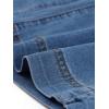 image:imageAllegra K Wide Leg Jeans for Womens High Waisted Stretchy Straight Leg Jeans Buttoned Loose Denim PantsBlue