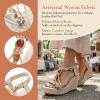 image:imageAllegra K Womens Bohemia Pull on Platform Wedge Heel SandalsBeige3
