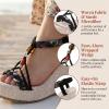 image:imageAllegra K Womens Bohemia Pull on Platform Wedge Heel SandalsBlack3