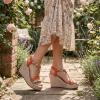 image:imageAllegra K Womens Bohemia Pull on Platform Wedge Heel SandalsOrange