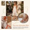 image:imageAllegra K Womens Bohemia Pull on Platform Wedge Heel SandalsOrange