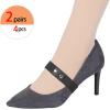 image:imageAllegra K Womens Detachable Shoe Strap Belt Band Replacement Elastic Ankle Straps for HeelsBlack