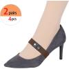 image:imageAllegra K Womens Detachable Shoe Strap Belt Band Replacement Elastic Ankle Straps for HeelsBrown