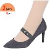 image:imageAllegra K Womens Detachable Shoe Strap Belt Band Replacement Elastic Ankle Straps for HeelsDark Gray