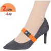 image:imageAllegra K Womens Detachable Shoe Strap Belt Band Replacement Elastic Ankle Straps for HeelsOrange