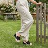 image:imageAllegra K Womens Embroidered Wedge Platform Peeptoe Slip Sandals Beige Black 8