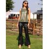 image:imageAllegra K Womens Metallic Tank Tops Shiny Sleeveless Party Disco ShirtDeep Gold Black