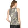 image:imageAllegra K Womens Metallic Tank Tops Shiny Sleeveless Party Disco ShirtSilver