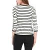 image:imageAllegra K Womens Notched Lapel Casual Work Office Striped BlazerBlack White