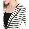 image:imageAllegra K Womens Notched Lapel Casual Work Office Striped BlazerBlack White