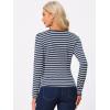 image:imageAllegra K Womens Notched Lapel Casual Work Office Striped BlazerBlue
