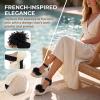 image:imageAllegra K Womens Platform Floral Bow Peeptoe Wedge Sandals Black 85