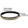 image:imageAllegra K Womens Rhinestone Detachable Elastic Band Ankle Shoe Straps for HeelsBlackgolden