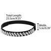 image:imageAllegra K Womens Rhinestone Detachable Elastic Band Ankle Shoe Straps for HeelsBlacksilver