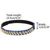 image:imageAllegra K Womens Rhinestone Detachable Elastic Band Ankle Shoe Straps for HeelsBluegolden