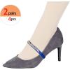 image:imageAllegra K Womens Rhinestone Detachable Elastic Band Ankle Shoe Straps for HeelsBluegolden