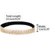 image:imageAllegra K Womens Rhinestone Detachable Elastic Band Ankle Shoe Straps for HeelsPinkgolden