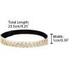 image:imageAllegra K Womens Rhinestone Detachable Elastic Band Ankle Shoe Straps for HeelsWhite