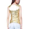 image:imageAllegra K Womens Shiny Top Party Club Cami Sparkly Metallic Tank TopGold