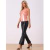 image:imageAllegra K Womens Shiny Top Party Club Cami Sparkly Metallic Tank TopRose Pink