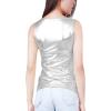 image:imageAllegra K Womens Shiny Top Party Club Cami Sparkly Metallic Tank TopSilver